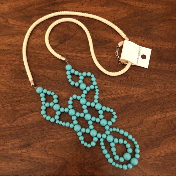 Coldwater Creek | Turquoise Beaded Necklace | 44” Adjustable - Picture 1 of 3